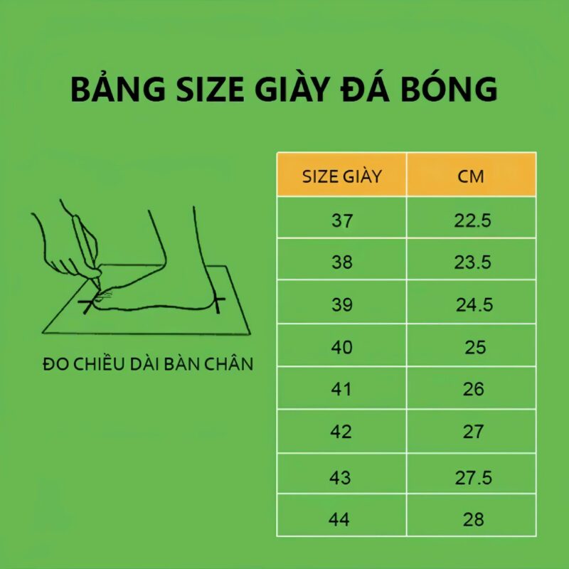 Giày Bóng Đá Vic 6 Đế Đệm